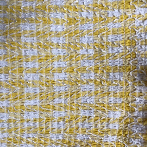 Y2K Scrunchy Yellow Plaid Tube Top Size XS - Picture 4 of 7